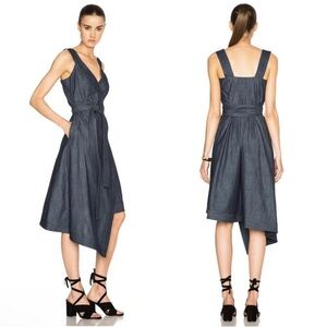 Alexis Dress — Marikka Asymmetrical Denim — Brand New